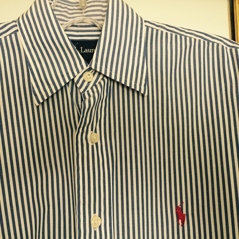 LADIES BLOUSE RALPH LAUREN BLUE LABEL SIZE SMALL